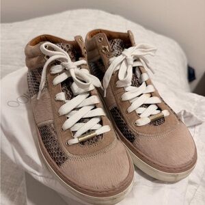 Jimmy Choo Calfhair and Python Sneakers